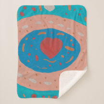 Círculos de amor Sherpa Blanket