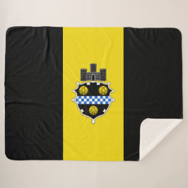 Cobertor Sherpa City Flag de Pittsburgh (Pensilvânia)