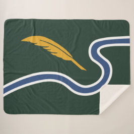 Cobertor Sherpa City Flag of Northampton (Massachusetts, EUA)