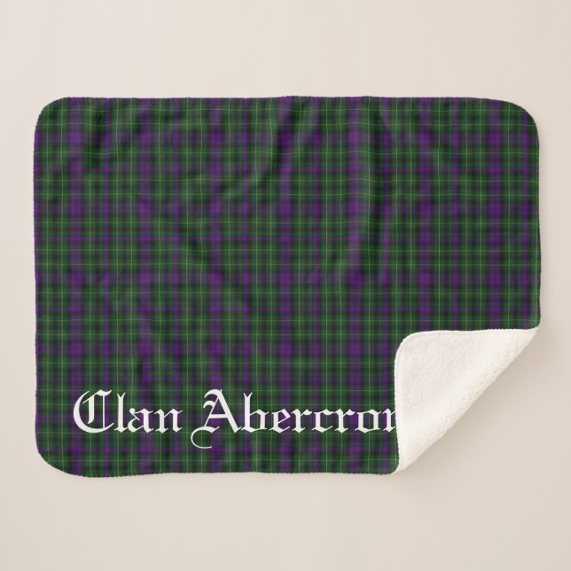 Cobertor Sherpa Clan Abercrombie Tartan (Frente (Horizontal))