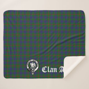 Cobertor Sherpa Clan Agnew Crest Crachá e Tartan