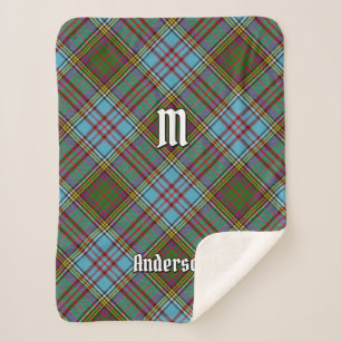 Cobertor Sherpa Clan Anderson Tartan Sherpa Blanket