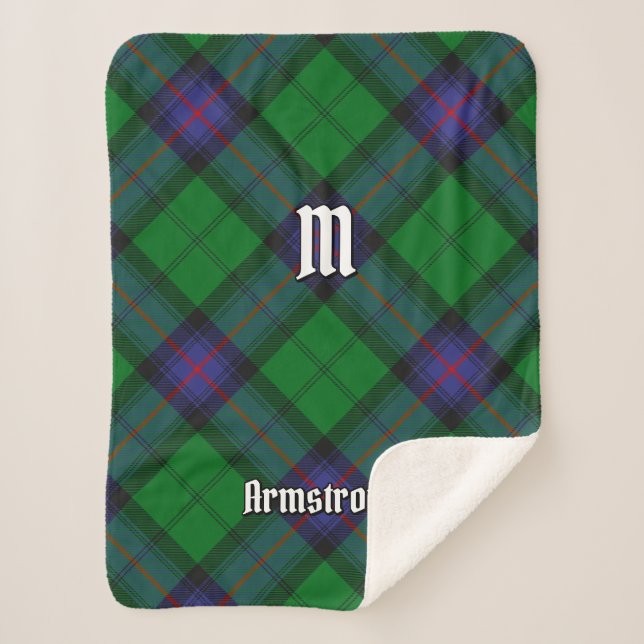 Cobertor Sherpa Clan Armstrong Tartan Sherpa Blanket (Frente)