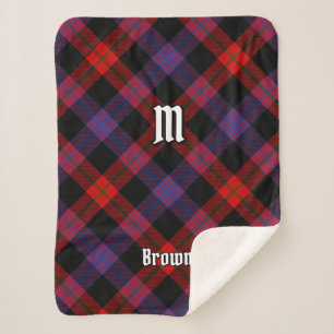 Cobertor Sherpa Clan Brown Tartan