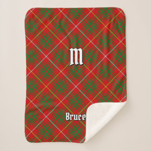 Cobertor Sherpa Clan Bruce Tartan