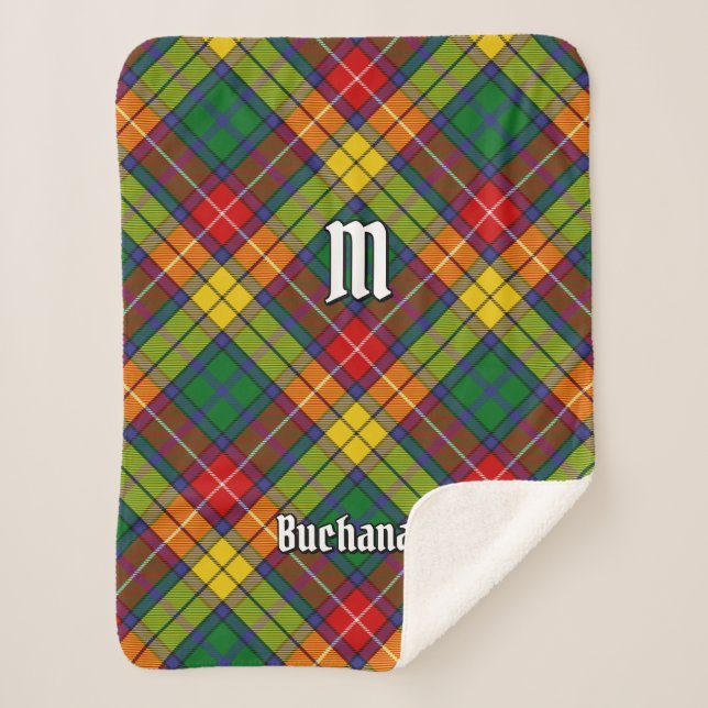 Cobertor Sherpa Clan Buchanan Tartan (Frente)