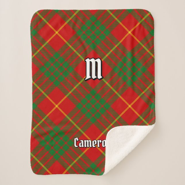 Cobertor Sherpa Clan Cameron Tartan (Frente)