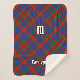Cobertor Sherpa Clan Carnegie Tartan