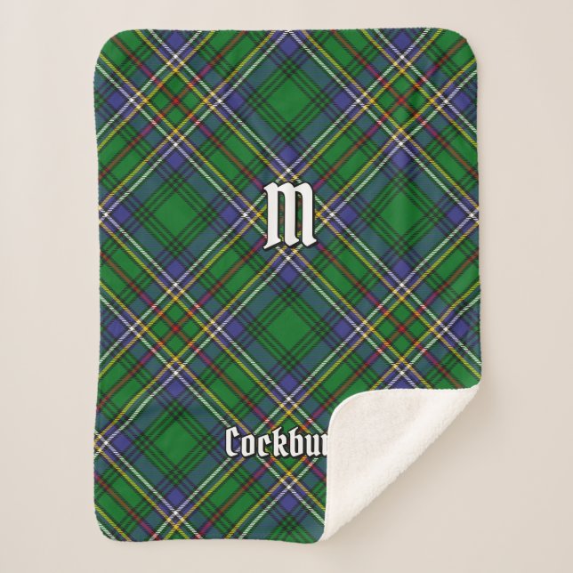 Cobertor Sherpa Clan Cockburn Tartan (Frente)