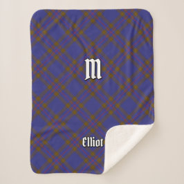 Cobertor Sherpa Clan Elliot Modern Tartan Sherpa Blanket
