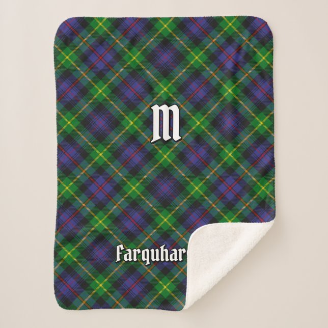 Cobertor Sherpa Clan Farquharson Tartan Sherpa Blanket (Frente)