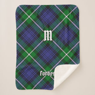 Cobertor Sherpa Clan Forbes Tartan