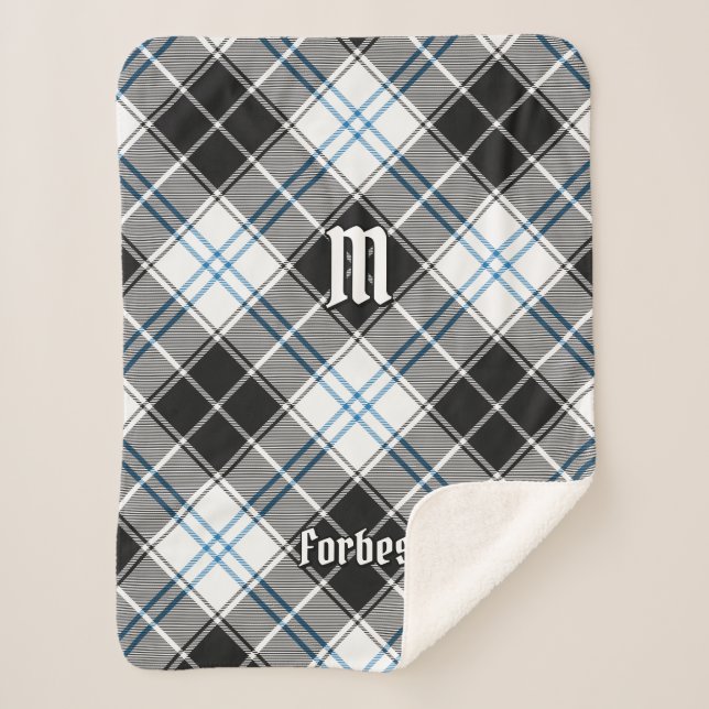 Cobertor Sherpa Clan Forbes Vestido Tartan (Frente)