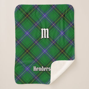 Cobertor Sherpa Clan Henderson Tartan