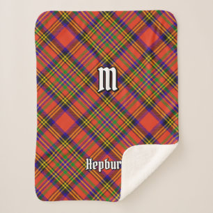 Cobertor Sherpa Clan Hepburn Tartan
