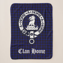 Clan Home Crest Crachá e Tartan
