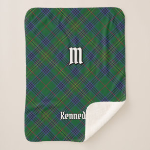 Cobertor Sherpa Clan Kennedy Tartan