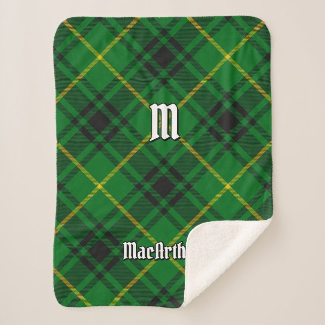 Cobertor Sherpa Clan MacArthur Tartan (Frente)
