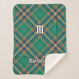 Cobertor Sherpa Clan MacFarlane Caça Antigo Tartan