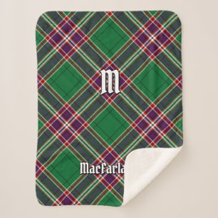 Cobertor Sherpa Clan MacFarlane Modern caçando Tartan
