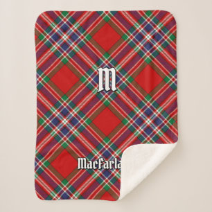 Cobertor Sherpa Clan MacFarlane Red Tartan