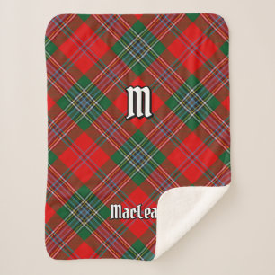 Cobertor Sherpa Clan MacLean Tartan