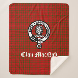 Cobertor Sherpa Clan MacNab Crest Crachá e Tartan