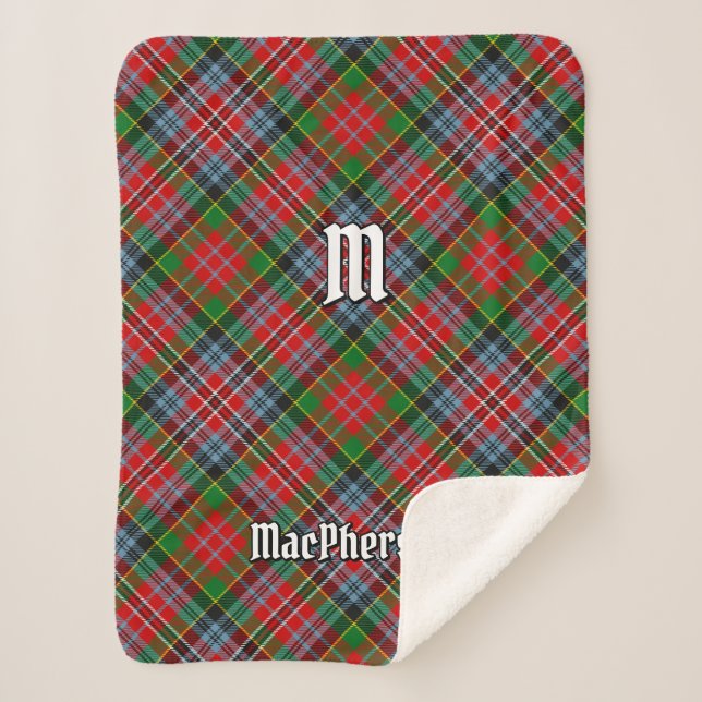 Cobertor Sherpa Clan MacPherson Tartan Sherpa Blanket (Frente)
