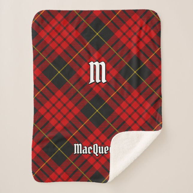 Cobertor Sherpa Clan MacQueen Tartan (Frente)