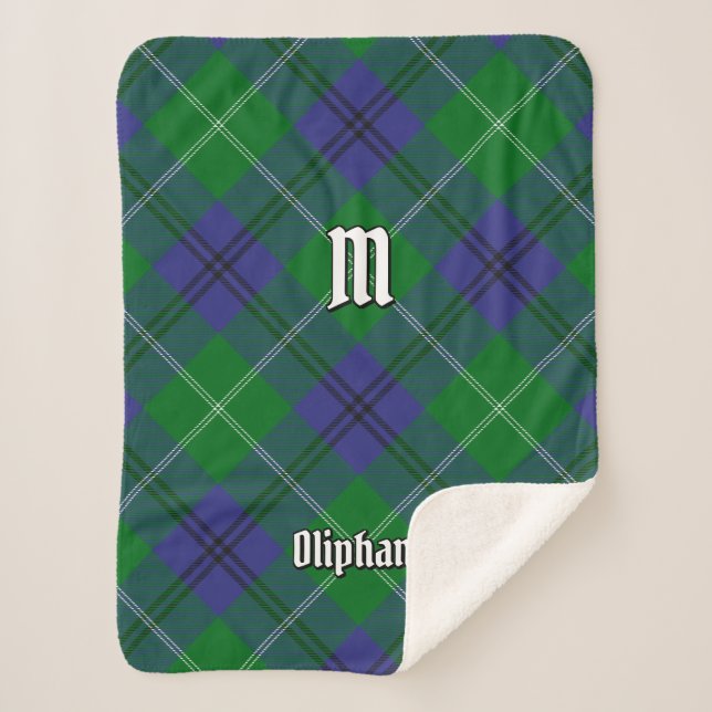 Cobertor Sherpa Clan Oliphant Tartan Sherpa Blanket (Frente)