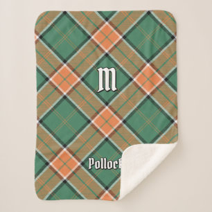 Cobertor Sherpa Clan Pollock Tartan Sherpa Blanket