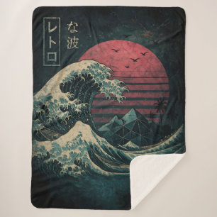 Cobertor Sherpa Clássico de Onda Retroativa do Excelente