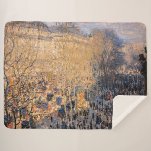 Cobertor Sherpa Claude Monet - Boulevard des Capucines, Paris