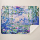 Cobertor Sherpa Claude Monet - Lírios/Ninfas 1919<br><div class="desc">Lírios/Ninfas (W.1852) - Claude Monet,  Petróleo na Canvas,  1916-1919</div>