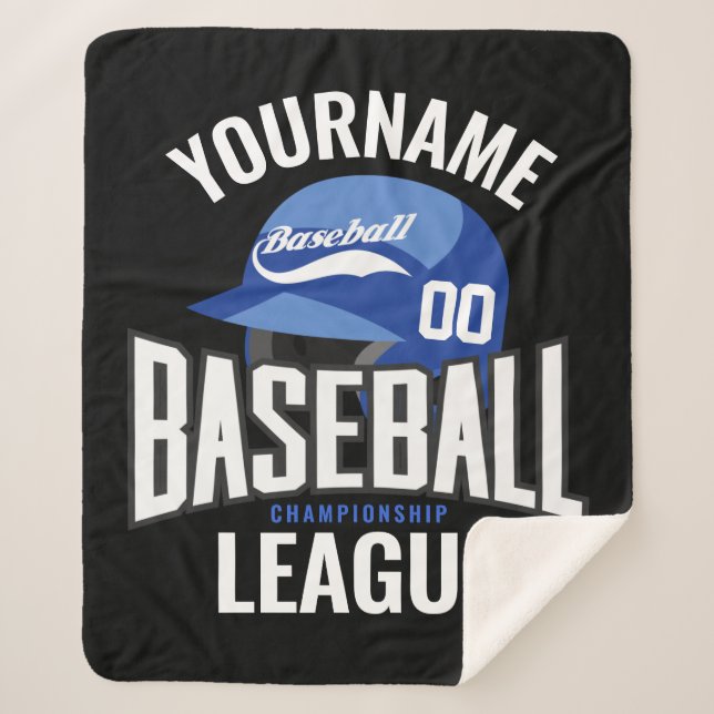 Cobertor Sherpa Clube Personalizado de Champ NAME Team Player (Frente)