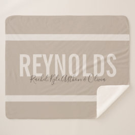 Cobertor Sherpa Cobertura conhecida personalizada do lance de