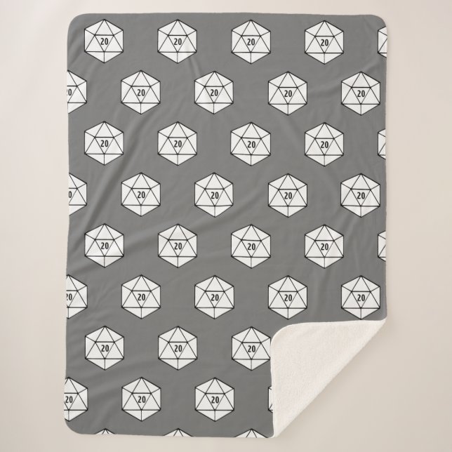 Cobertor Sherpa Cobertura de Dungeons e Dragons (Frente)