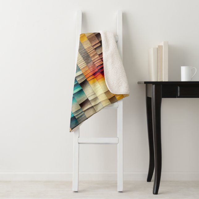 Cobertor Sherpa Cobertura de na moda de padrão tecido (In Situ)