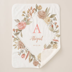 Cobertor Sherpa Cobertura personalizada de Sherpa da grinalda dos