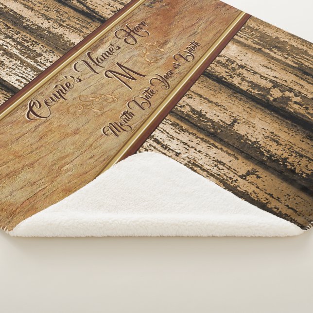 Cobertor Sherpa Cobertura Rústica Personalizada, Presentes de Casa (3/4)