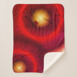 Cobertor Sherpa Cobertura vermelha da astronomia dos círculos dos