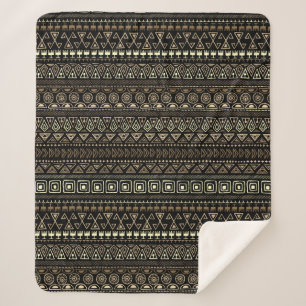 Cobertor Sherpa Coberturas mexicanas do velo do teste padrão