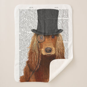 Cobertor Sherpa Cocker Spaniel, Formal Hound e Hat
