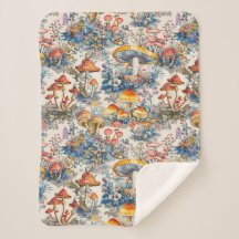 Cogumelos Místicos em Toile De Jouy