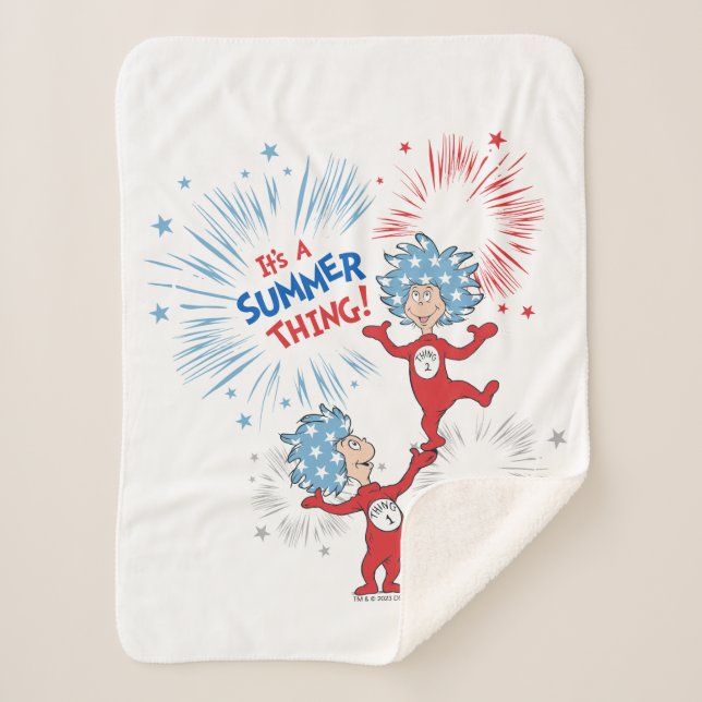 Cobertor Sherpa Coisa Dois É Uma Coisa De Verão (Frente)