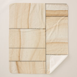Cobertor Sherpa Colagem de azulejos de cerâmica castanha