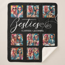 /Colagem de Fotos Moderna Black White Bestie 9