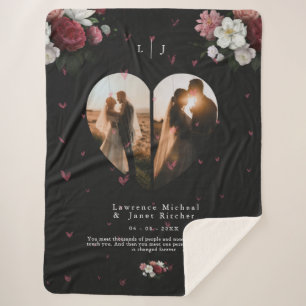 Cobertor Sherpa Colagem Fotográfica personalizada Chic forma 2