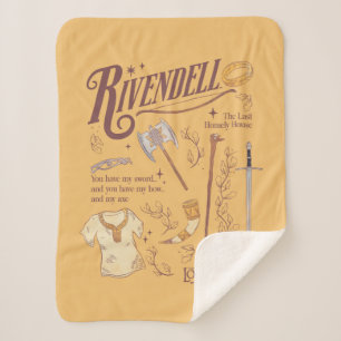 Cobertor Sherpa Colagem Gráfica em Aquarela RIVENDELL™