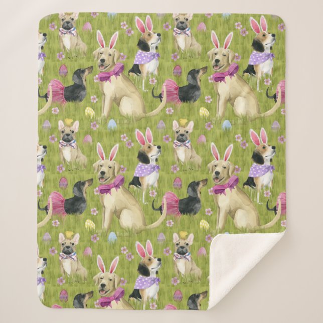 Cobertor Sherpa Coleção de Páscoas (Frente)